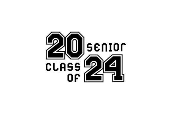 Download Flat Class of 2024 Lettering Text Design - Design Collection