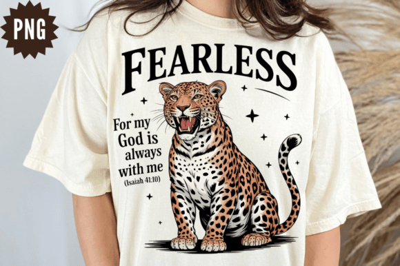 Download Fearless Leopard Christian PNG Design - Design Collection