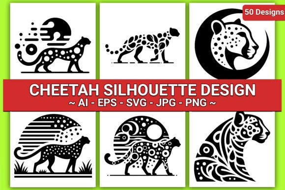 Download CHEETAH SILHOUETTE VECTOR DESIGNS - Design Collection