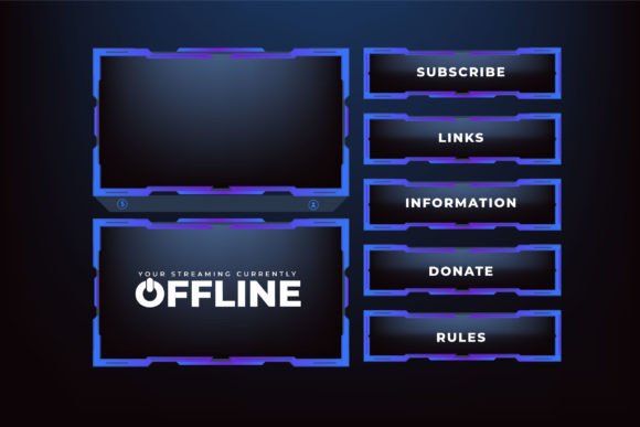 Download Online Gaming Screen Panel Vector Design - Design Collection
