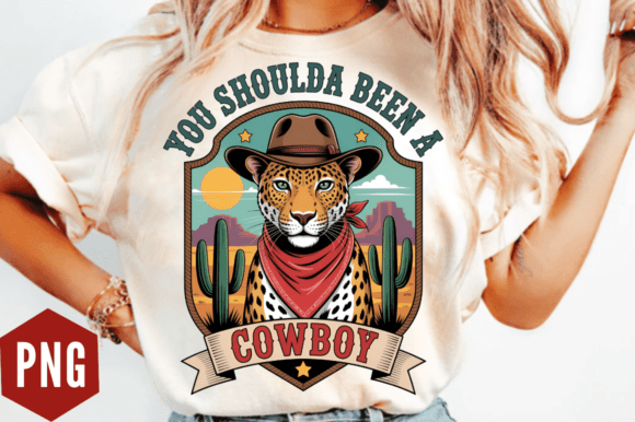 Download Leopard Cowboy Western PNG Design - Design Collection