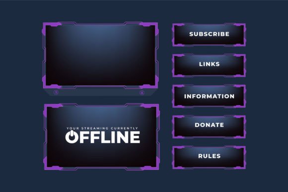 Download Modern Broadcast Overlay Border Design - Design Collection