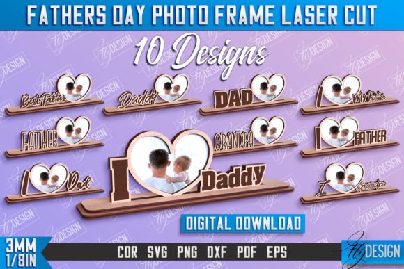 Download Father’s Day Photo Frame Design Bundle - Design Collection