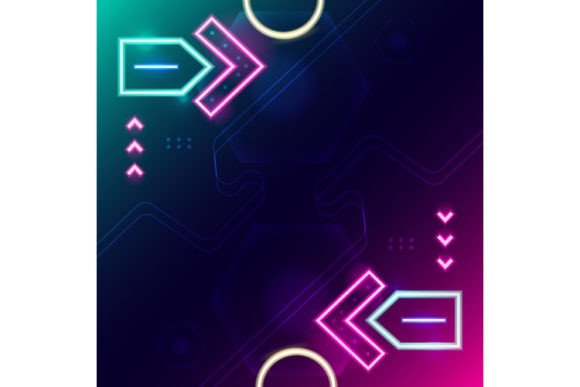 Download Neon Template Banner Background Design - Design Collection