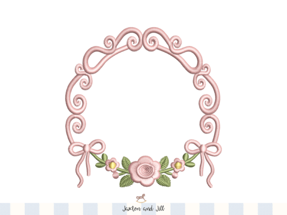 Download Rose Embroidery Frame Design Monogram - Design Collection