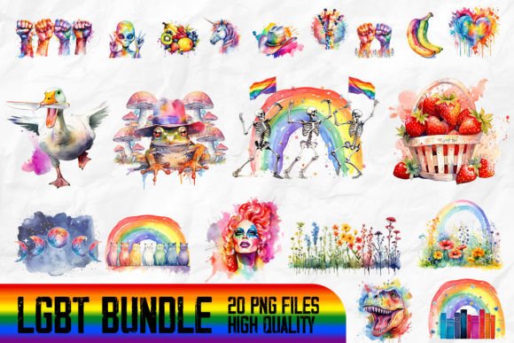 Download LGBT Pride Month Bundle Design - Design Collection