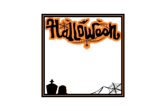 Download Creepy Halloween Square Frame Design - Design Collection