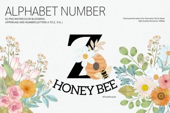 Download Honey Bee Alphabet Number - Number Collection