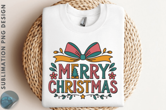 Download Coquette Bow Merry Christmas PNG Design - Design Collection