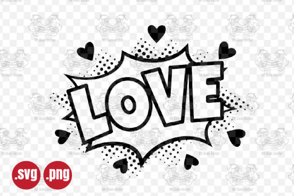 Download Love Comic Speech Bubble Svg, Love Svg, - Premium Bundle