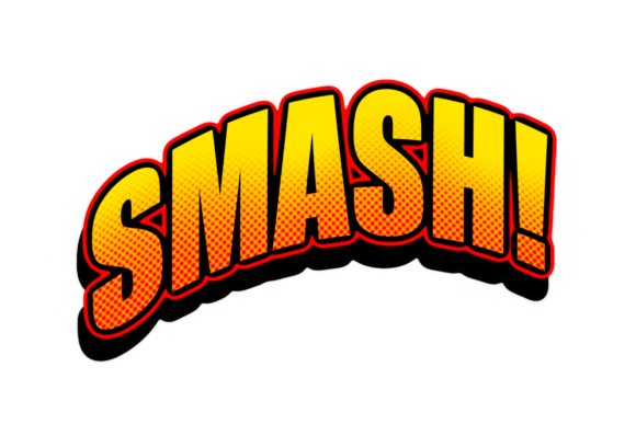 Download Smash Comic Style Text Design - Design Collection