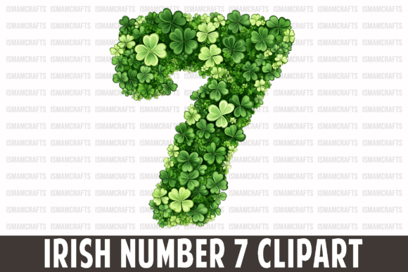 Download Cute Irish Number 7 Clipart PNG - Number Collection