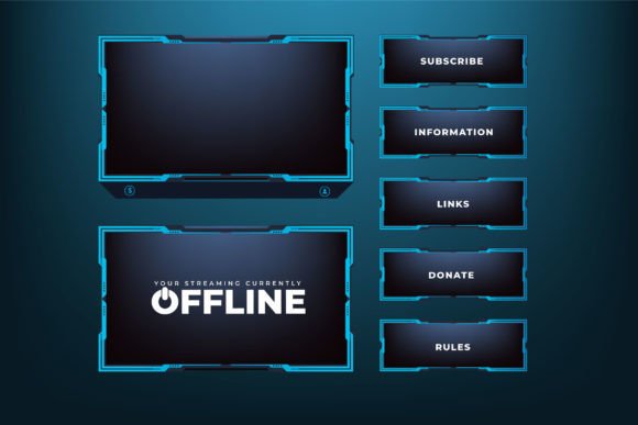 Download Online Screen Panel Border Design Vector - Design Collection