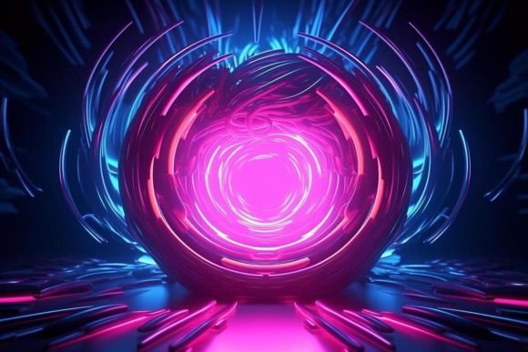 Download Neon Effects Abstract Background Design - Design Collection