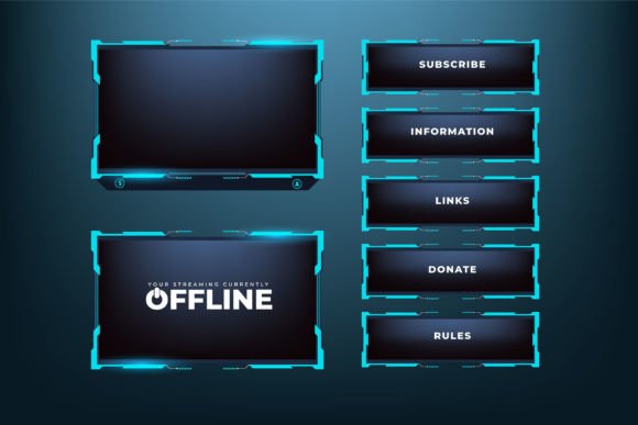 Download Gaming Overlay Frame Template Design - Design Collection