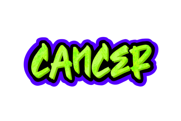 Download Cancer Zodiac Sign Text Design - Design Collection