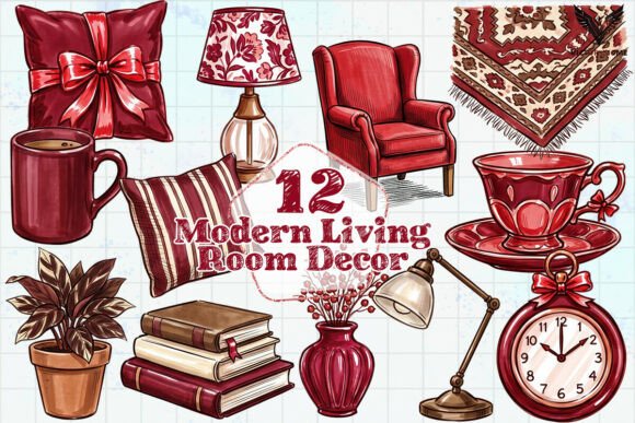 Download Modern Living Room Decor PNG - Decor Collection