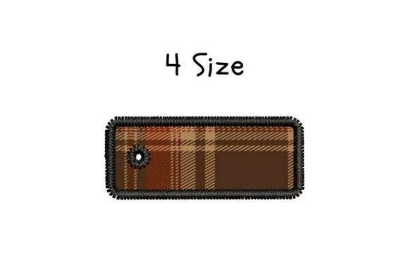 Download Rectangle Key Tag Embroidery Design - Design Collection