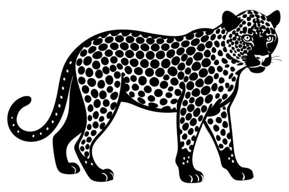 Download Majestic Leopard Silhouette Design SVG - Design Collection
