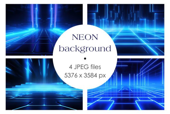 Download Blue Neon Background - Premium Resources